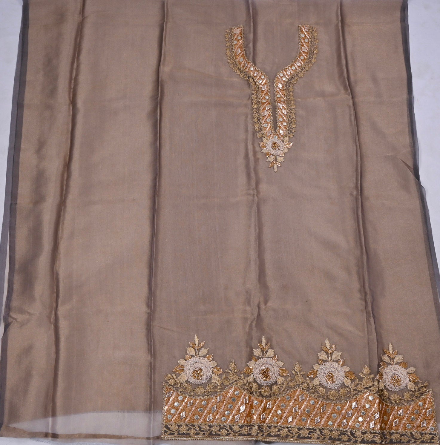 Shimmer Grey Unstitched Suit