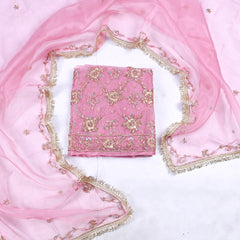Glass Pink Unstitched Suit