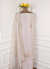 Crush Beige Unstitched Suit