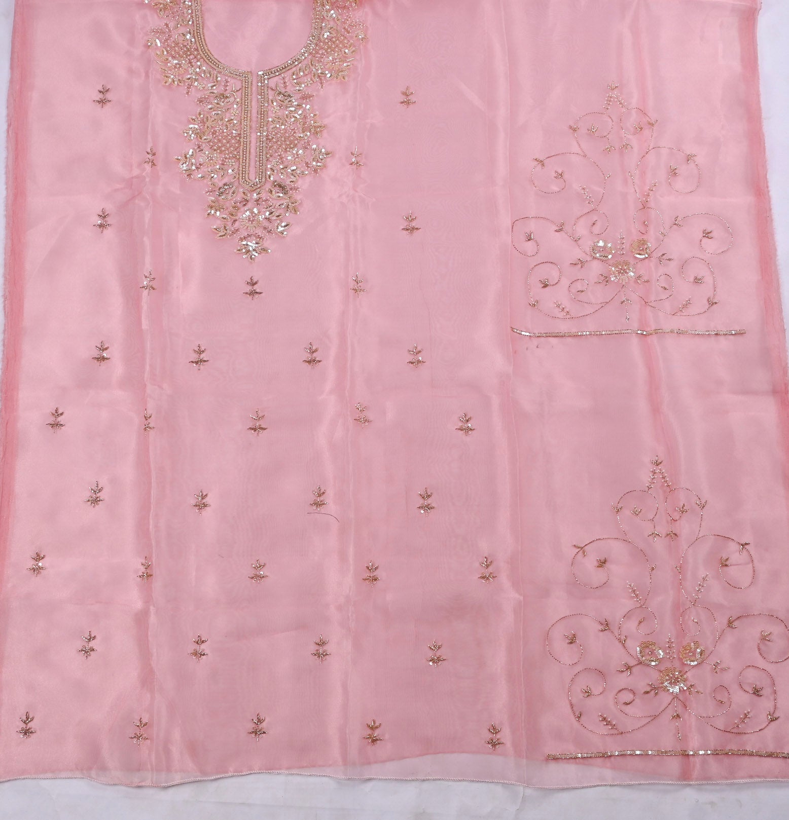 Glass Pink Unstitched Suit