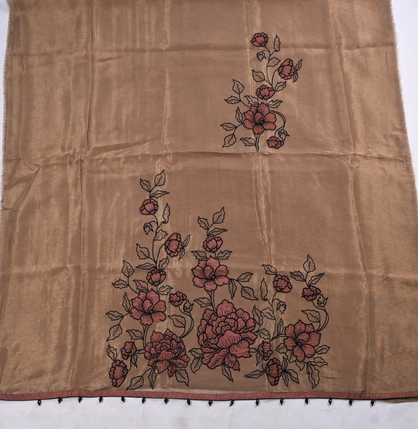 Shimmer Brown Unstitched Suit