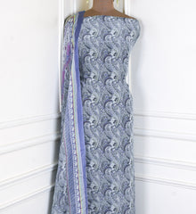 Crepe Blue Unstitched Suit