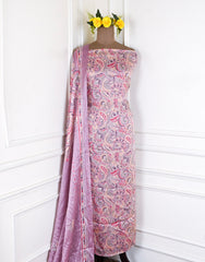 Chinon Onion Pink Unstitched Suit