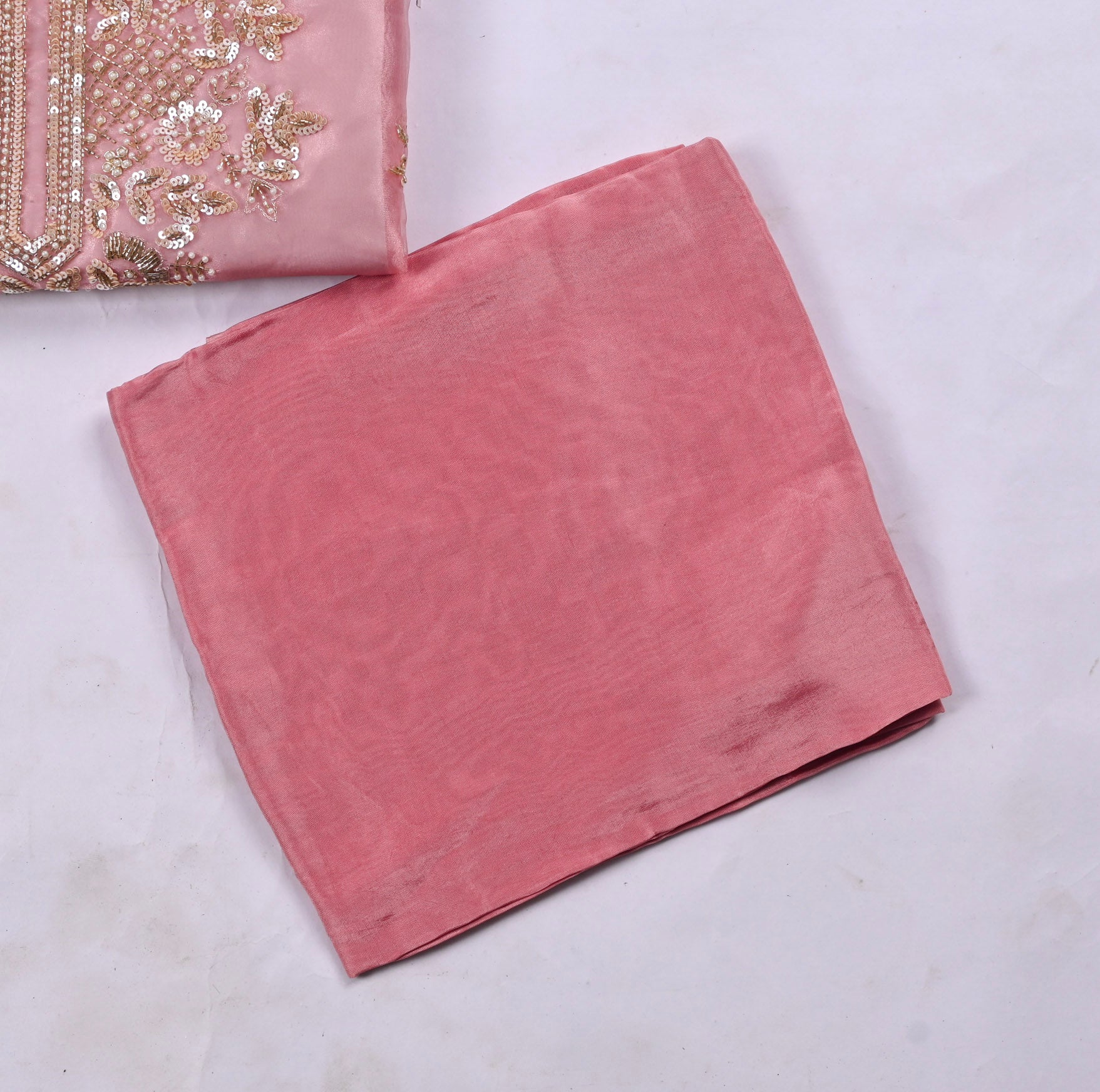 Glass Pink Unstitched Suit