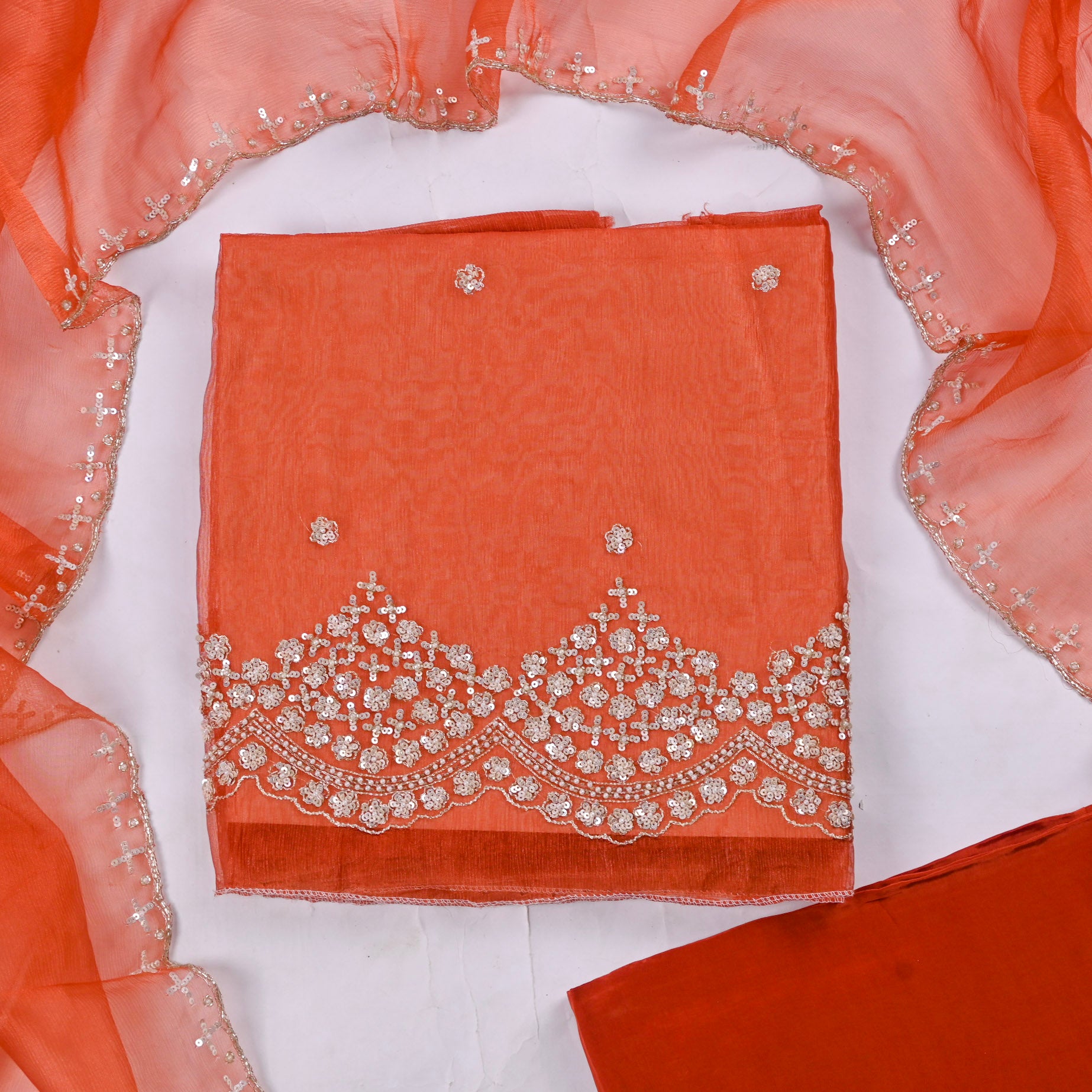 Crush Orange Unstitched Suit