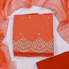 Crush Orange Unstitched Suit