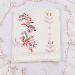 Georgette White Unstitched Suit