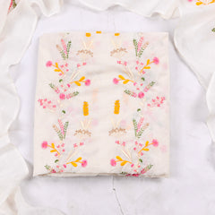 Cotton Yellow Unstitched Suit