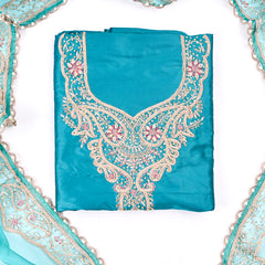 Gavadin Sky Blue Unstitched Suit