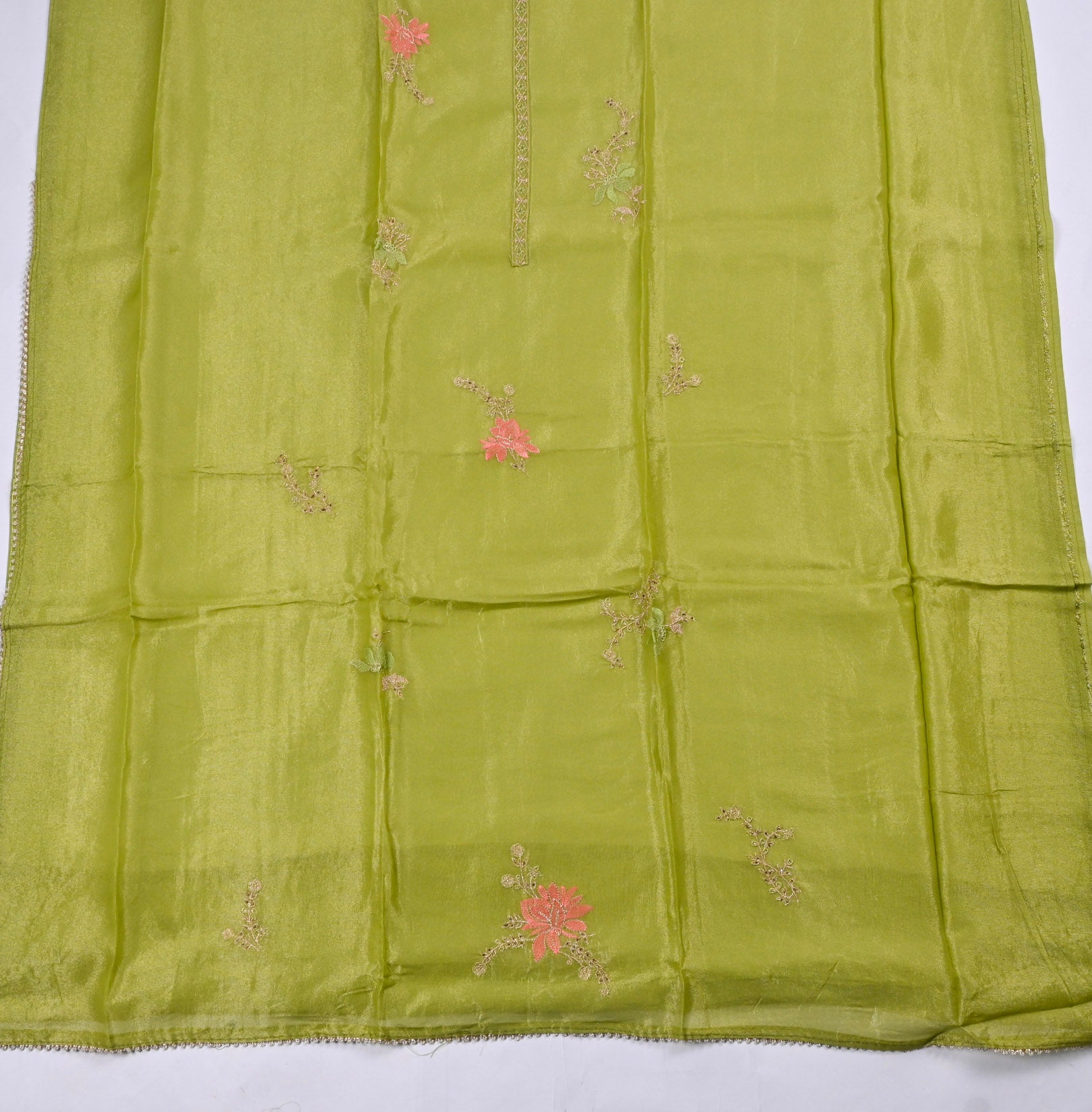 Shimmer Parrot Unstitched Suit