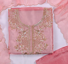 Glass Pink Unstitched Suit
