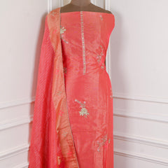 Shimmer Red Unstitched Suit
