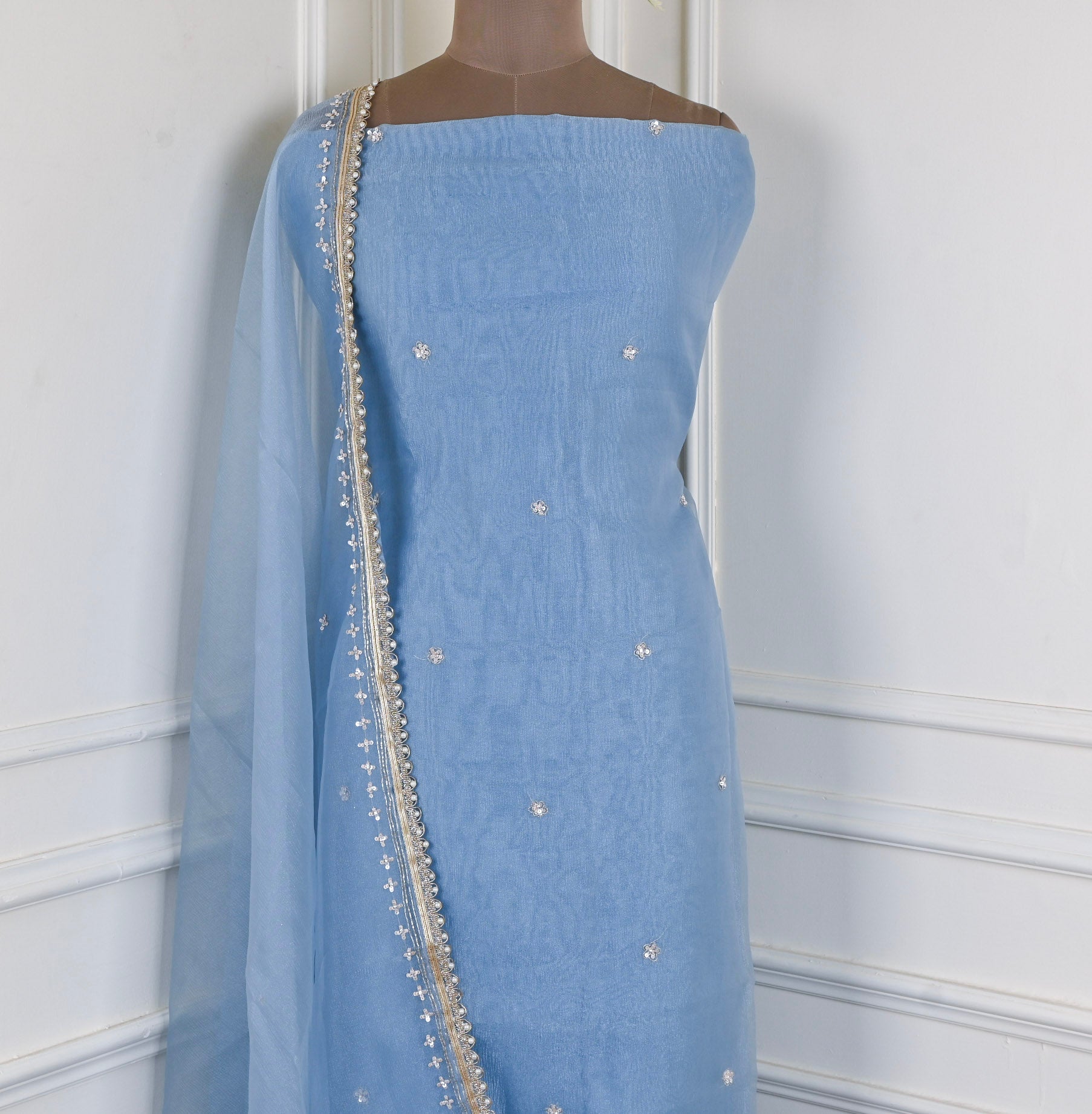 Crush Blue Unstitched Suit