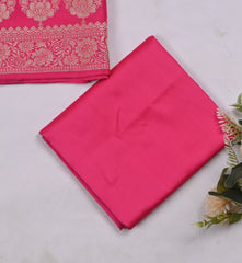 Silk Pink Unstitched Suit