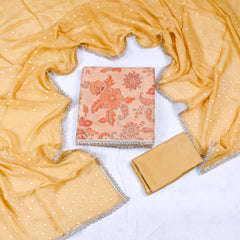 Shimmer Yellow Unstitched Suit
