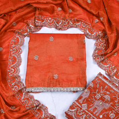Shimmer Rust Unstitched Suit