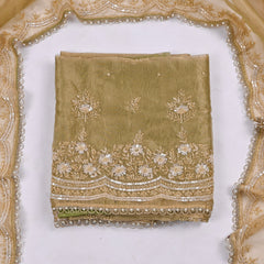 Crush Beige Unstitched Suit