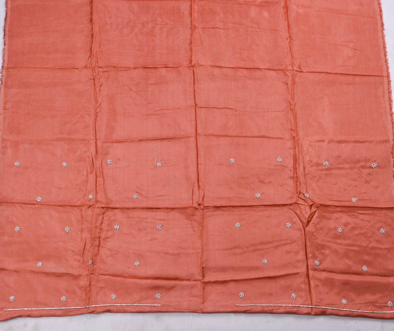 Sasha Silk Peach Unstitched Suit