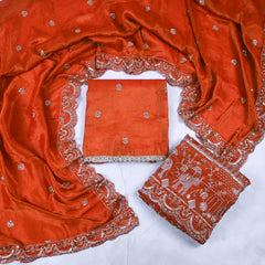 Shimmer Rust Unstitched Suit