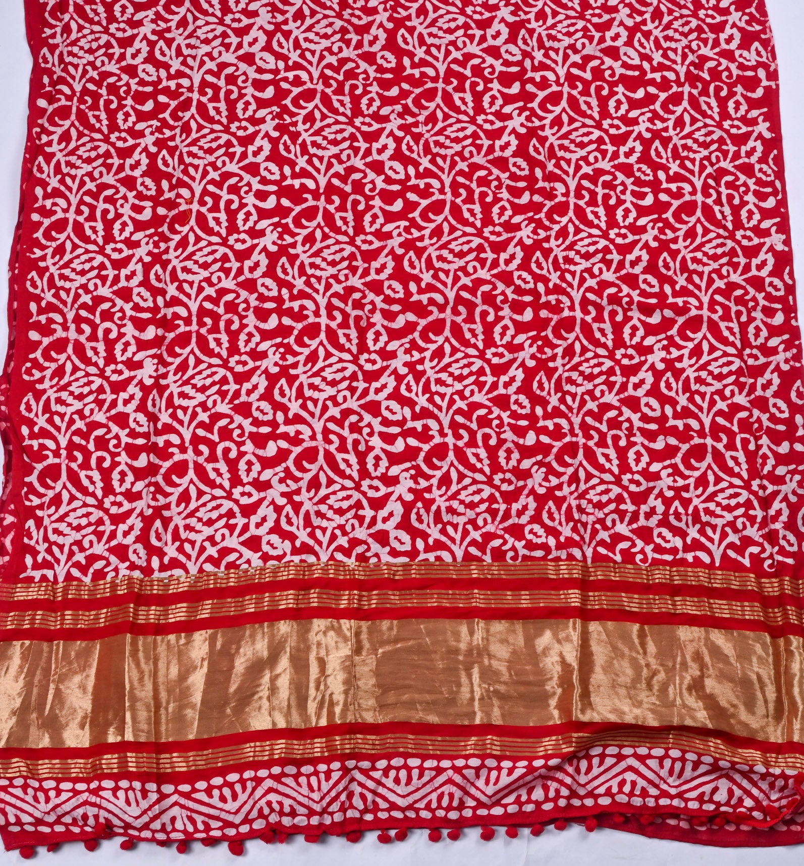 Cotton Red Unstitched Suit