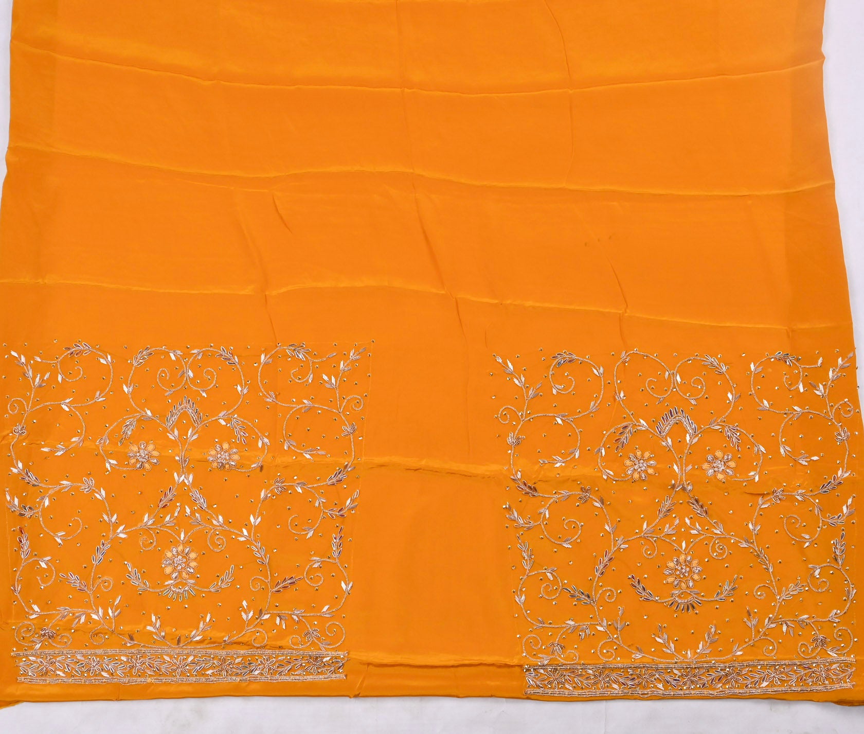 Glass Shimmer Yellow Unstitched Suit