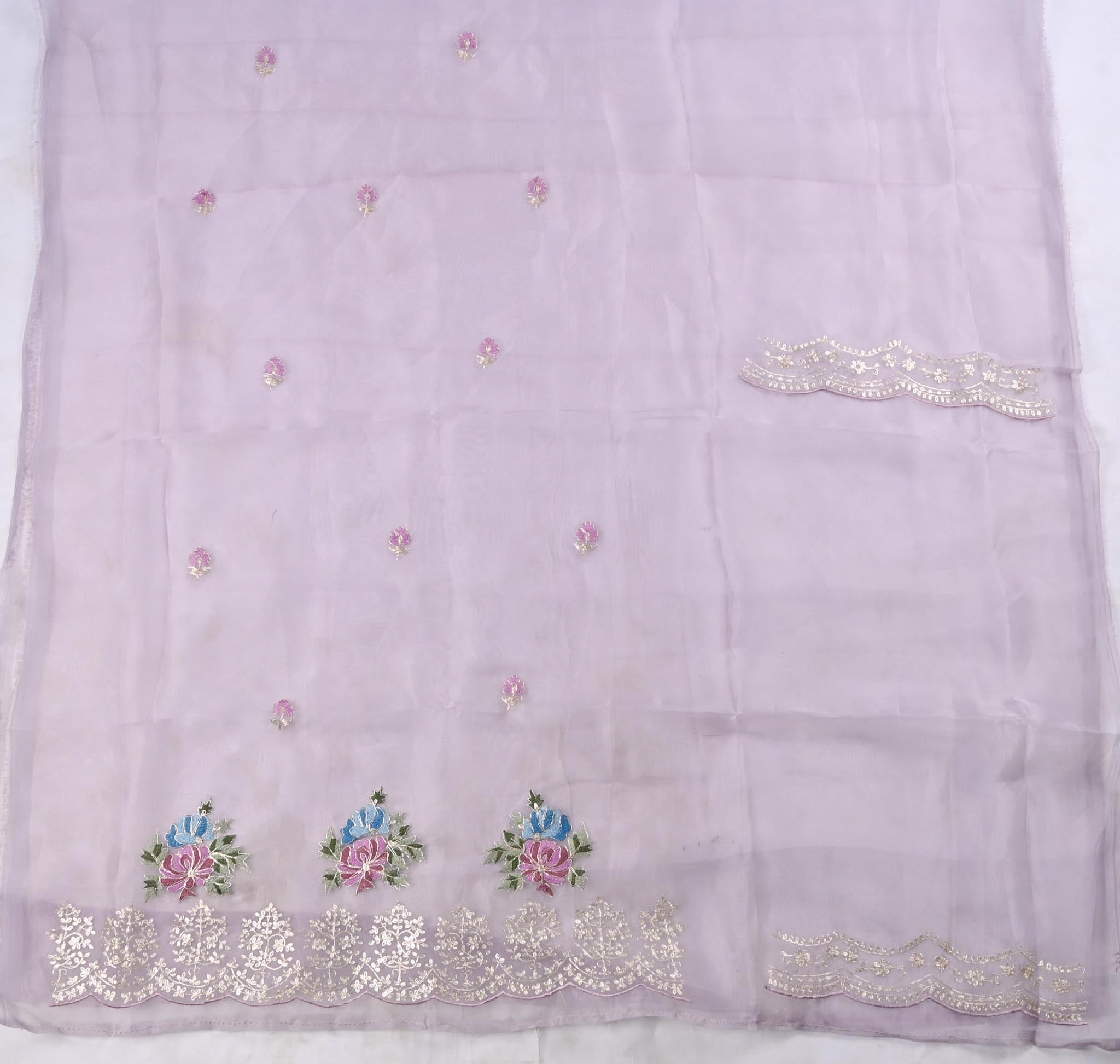 Glass Shimmer Lavender Unstitched Suit