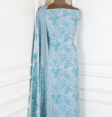 Muslin Grey Unstitched Suit