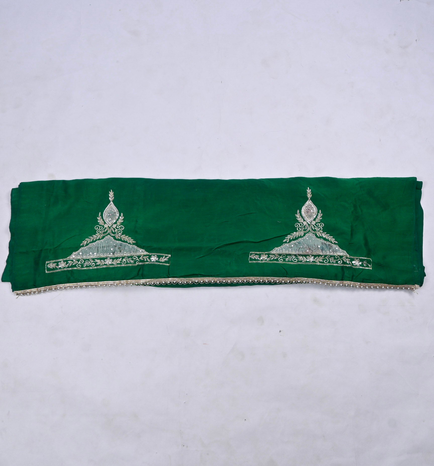 Raw Silk Green Unstitched Suit