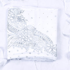 Crepe White Unstitched Suit
