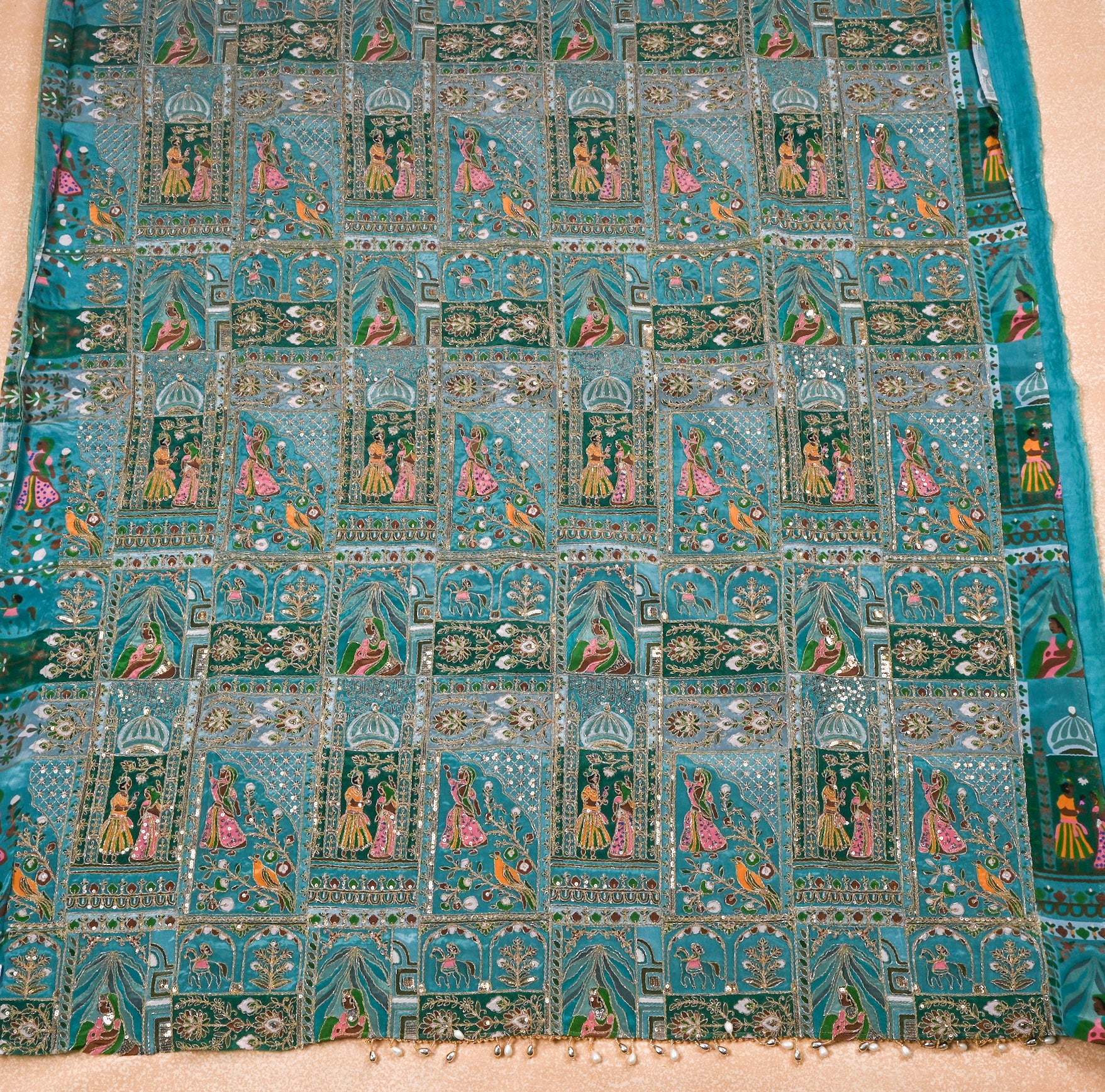 Crepe Sky Blue Unstitched Suit