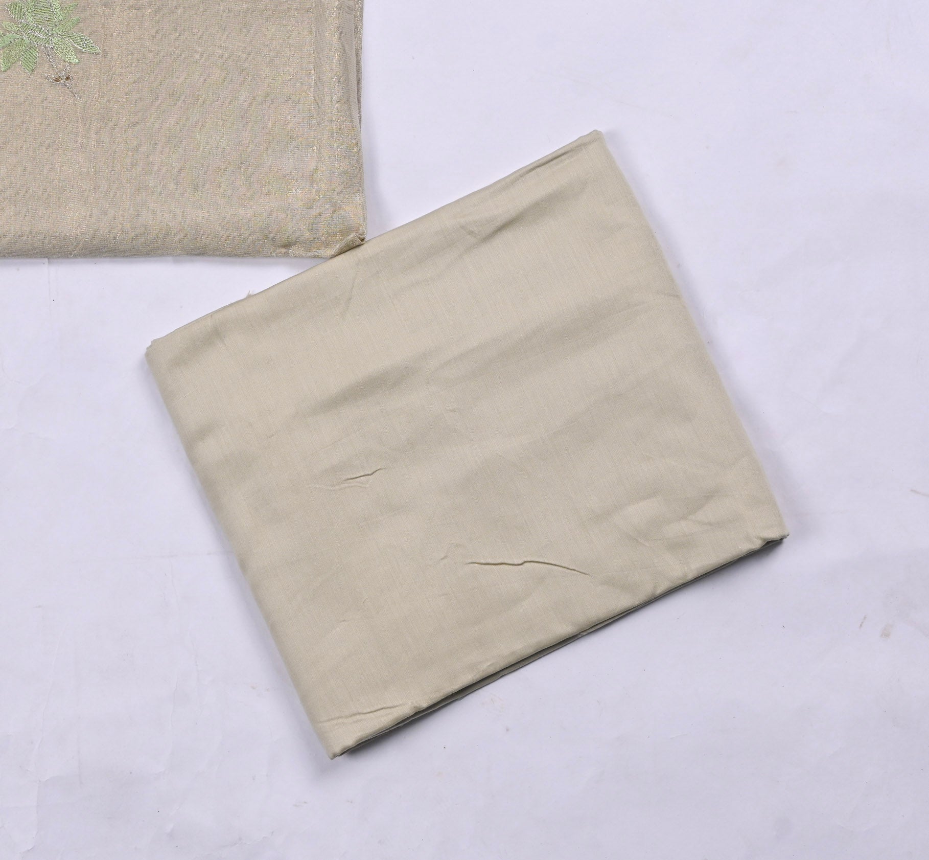 Shimmer Beige Unstitched Suit