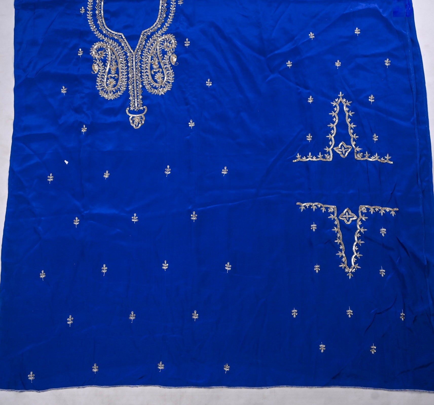 Crepe Blue Unstitched Suit