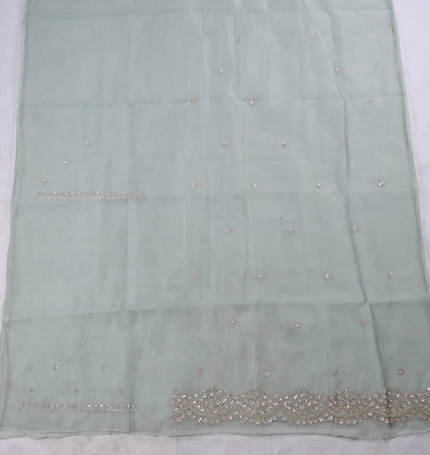 Crush Powder Blue Unstitched Suit