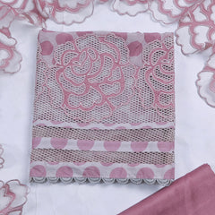 Organza Pink Unstitched Suit