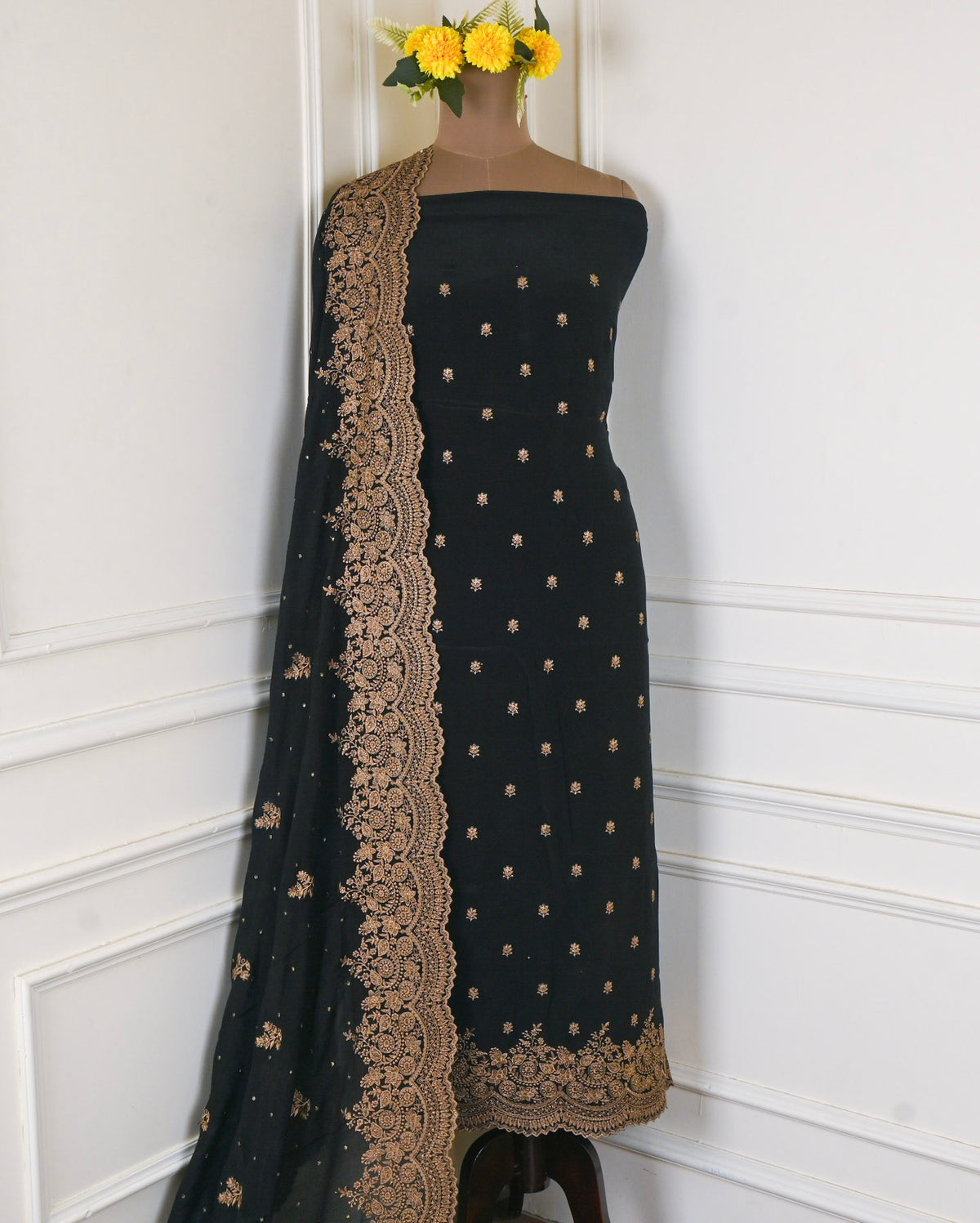 Crepe Black Unstitched Suit