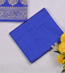 Silk Blue Unstitched Suit