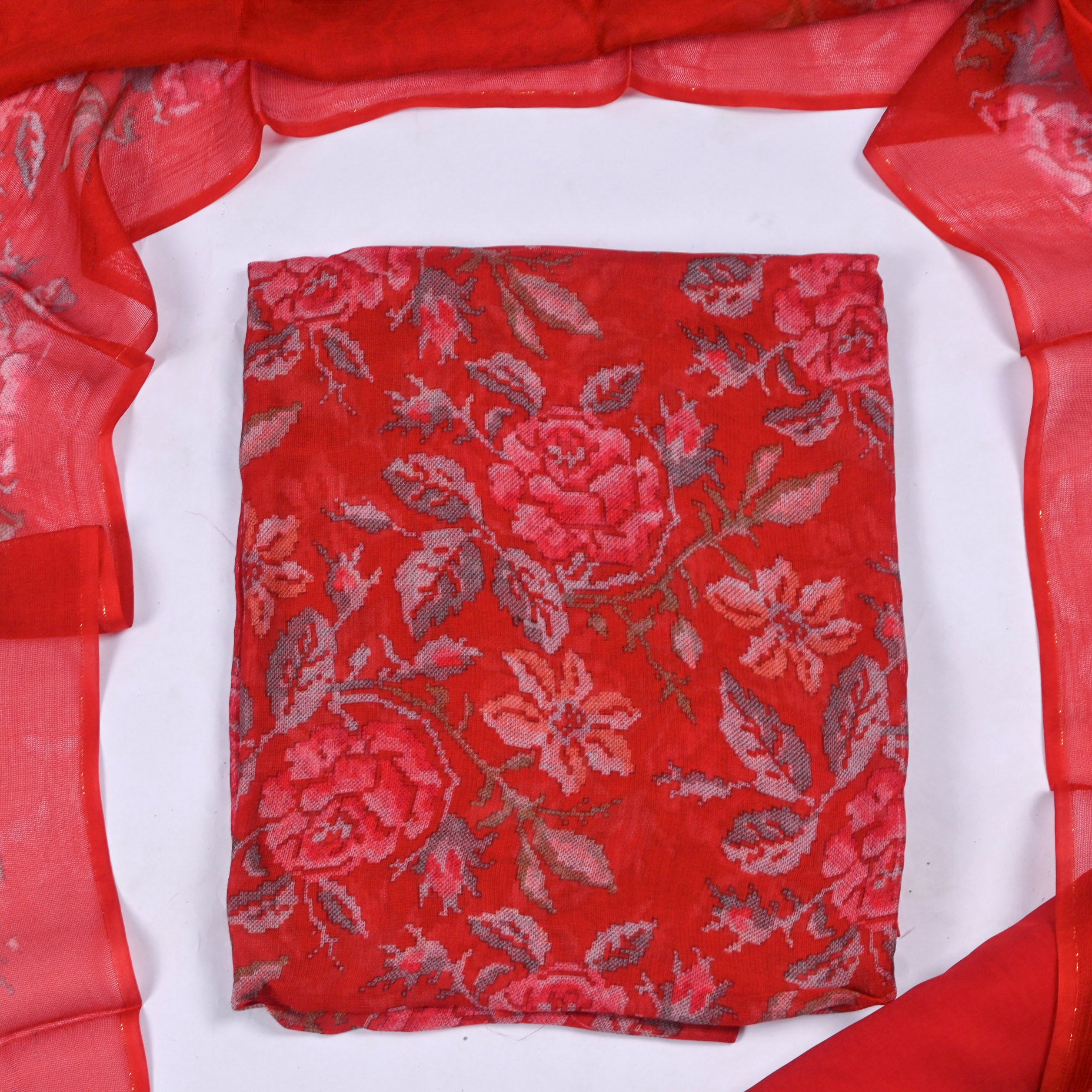 Burberry Red Unstitched Suit