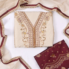 Shimmer Brown Unstitched Suit