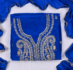 Crepe Blue Unstitched Suit