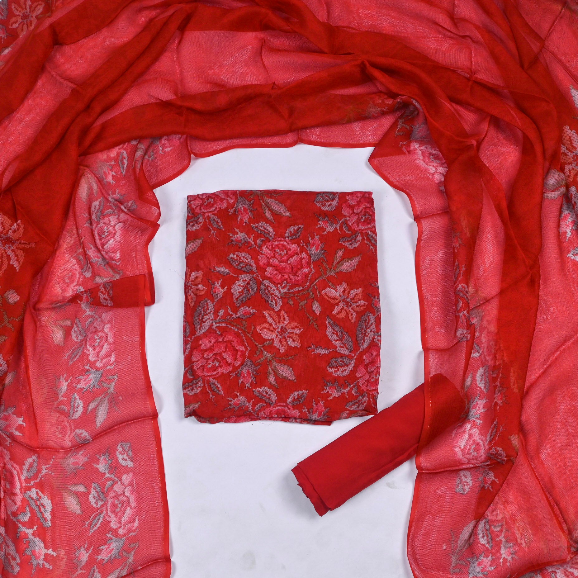 Burberry Red Unstitched Suit