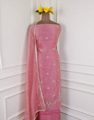 Crush Dusky Pink Unstitched Suit