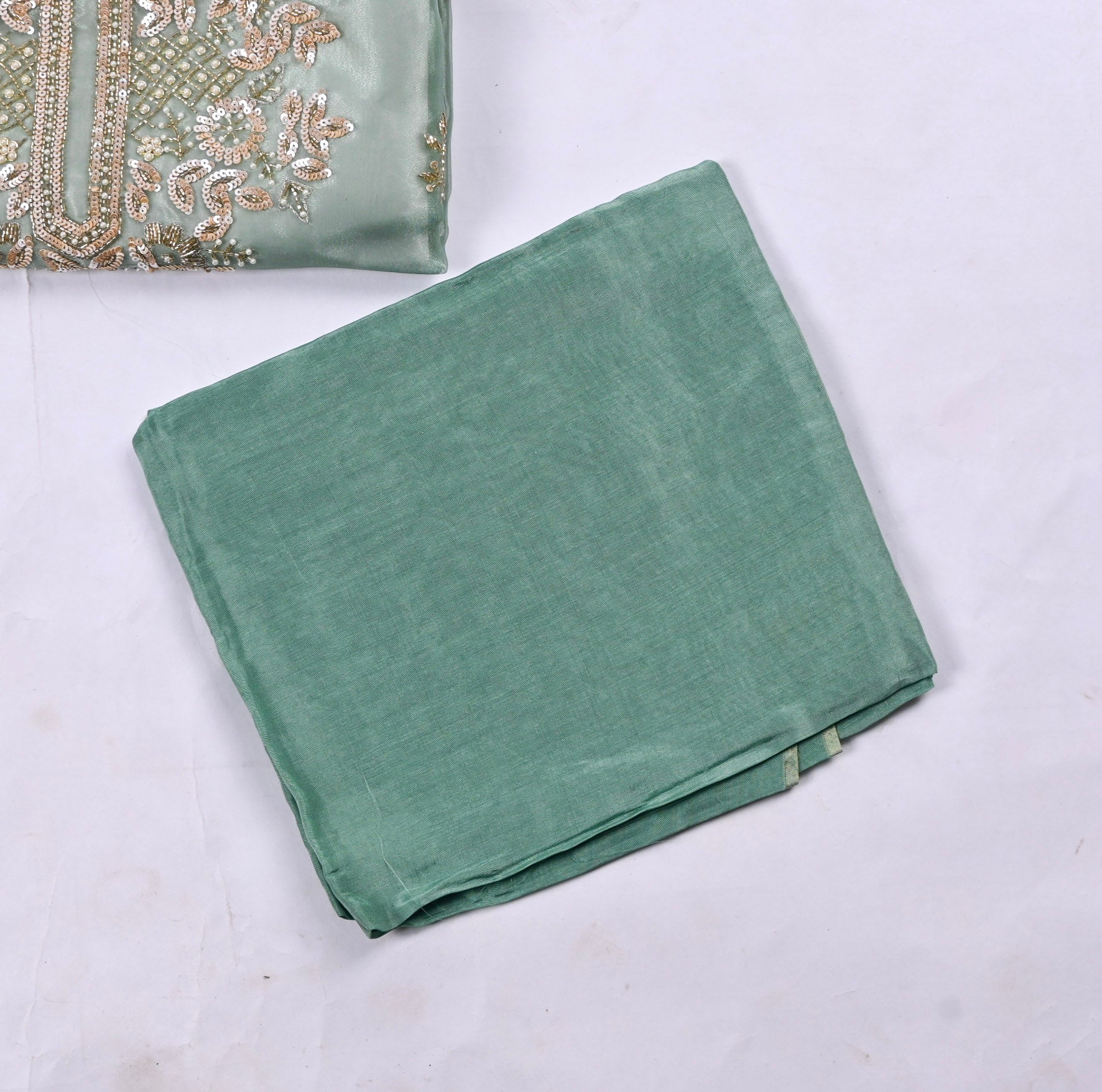 Glass Green Unstitched Suit