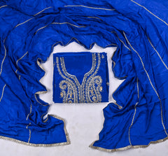 Crepe Blue Unstitched Suit