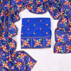 Crepe Blue Unstitched Suit