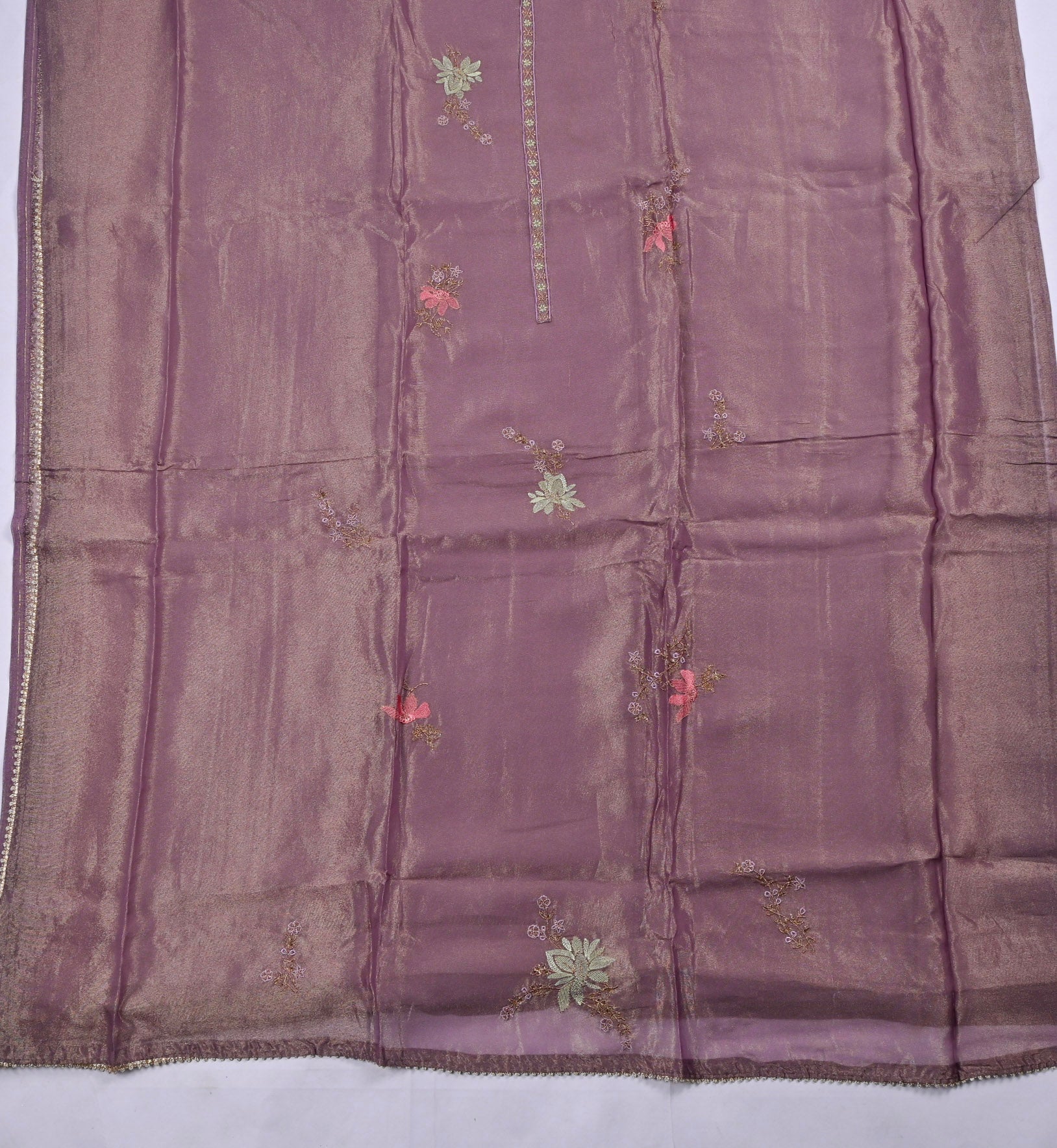 Shimmer Purple Unstitched Suit