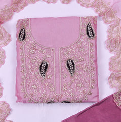 Shimmer Purple Unstitched Suit