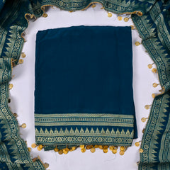 Crepe Blue Unstitched Suit