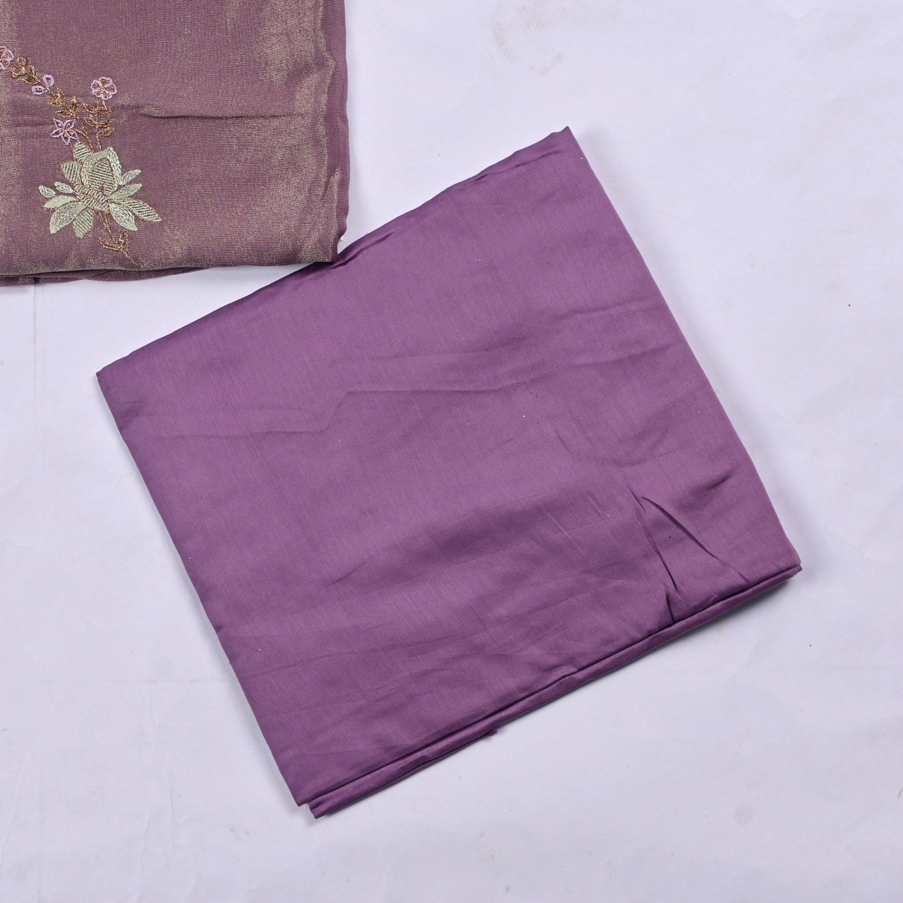 Shimmer Purple Unstitched Suit
