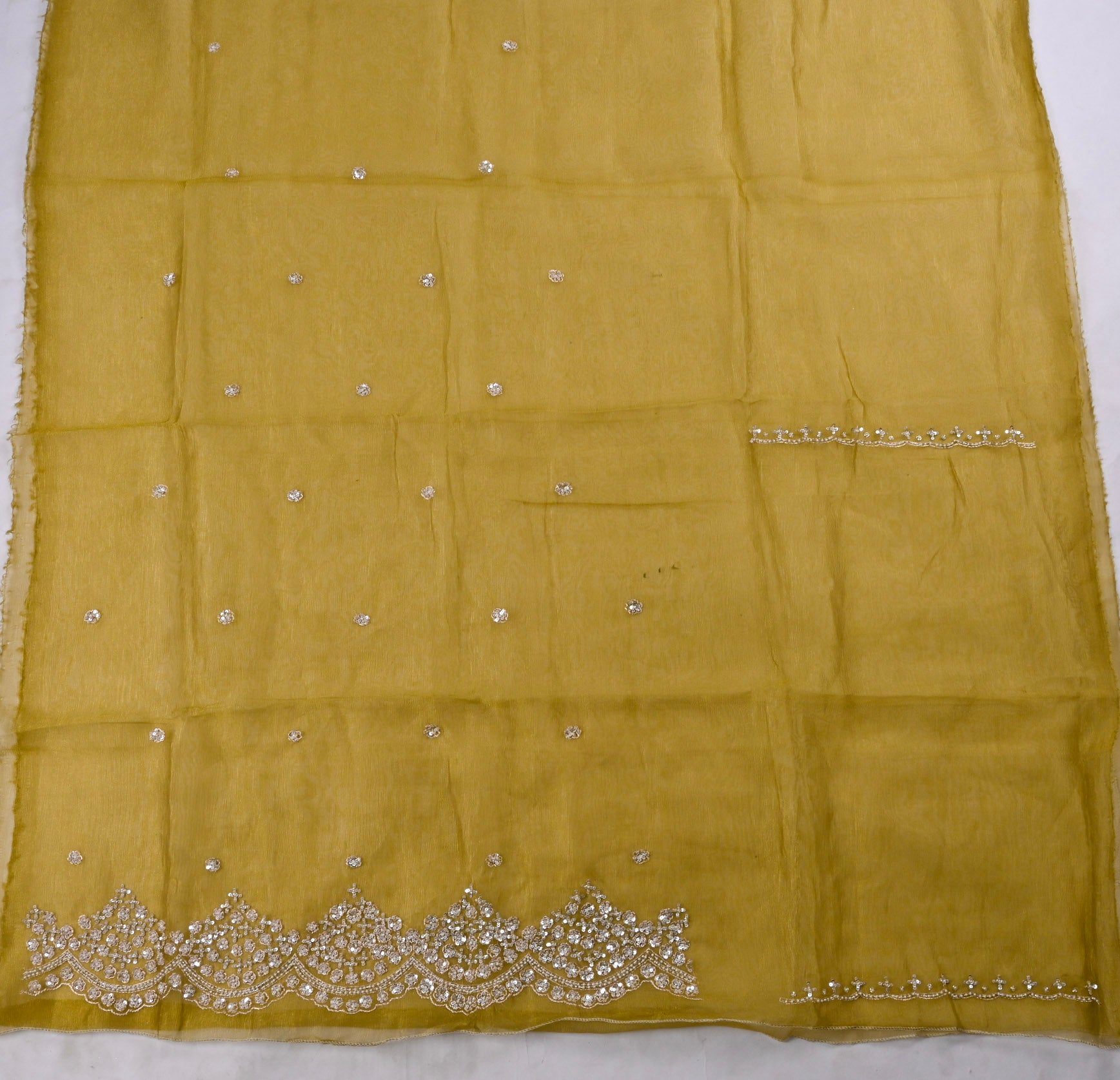 Crush Mehandi Unstitched Suit