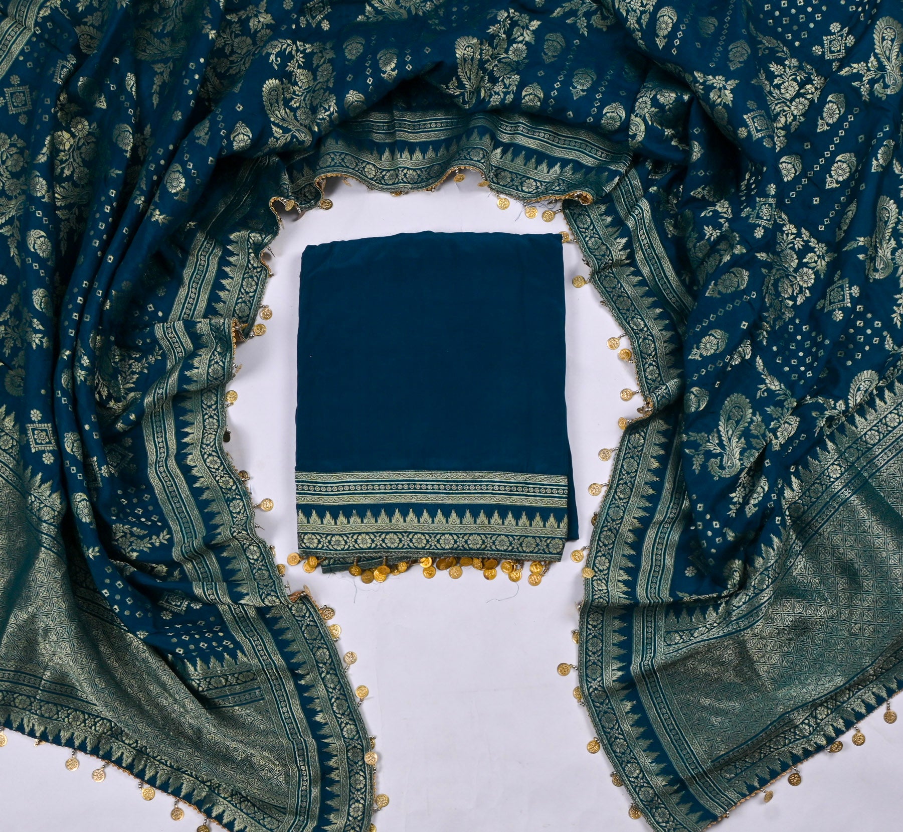 Crepe Blue Unstitched Suit
